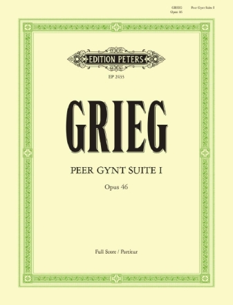 Peer-Gynt-Suite Nr.1 op.46 f�r Orchester Partitur