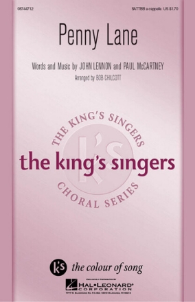Penny Lane for mixed chorus a cappella score