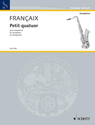 Petit quatuor f�r 4 Saxophone (SATBar) Stimmensatz