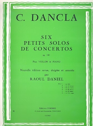 Petit solo de concerto sol majeur op.141 no.1 pour violon et piano