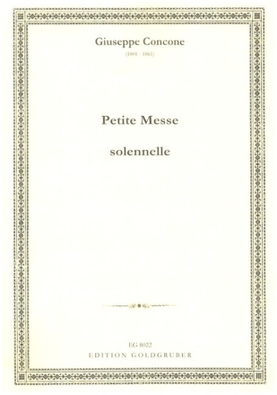 Petite messe solennelle f�r 2 Singstimmen oder 2stg Chor und Orgel ORGELPARTITUR