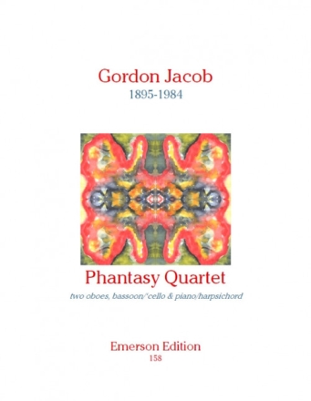 Phantasy Quartet for 2 oboes, bassoon (cello) and piano (harpsichord) score and parts