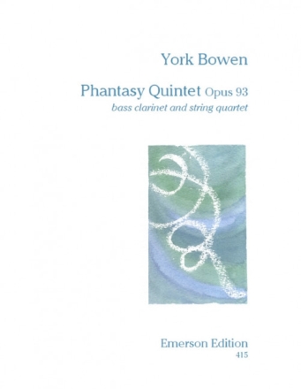 Phantasy Quintet op.93 for bassclarinet and string quartet score and parts