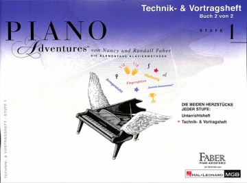 Piano Adventures Stufe 1 - Technik- und Vortragsheft Band 2 f�r Klavier