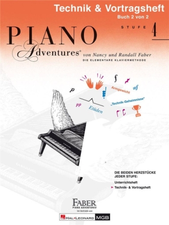 Piano Adventures Stufe 4 - Technik- und Vortragsheft Band 2 f�r Klavier (dt)