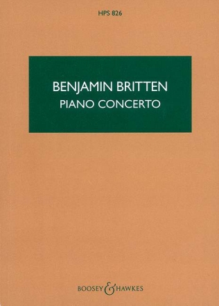 Piano Concerto op. 13 HPS 826 f�r Klavier und Orchester Studienpartitur
