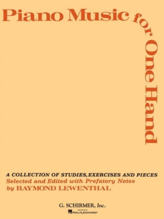 Piano Music for one Hand A Collection of studies, exercises and pieces