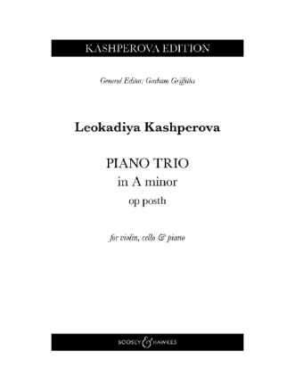 Piano Trio in A minor op. posth. for violin, cello and piano