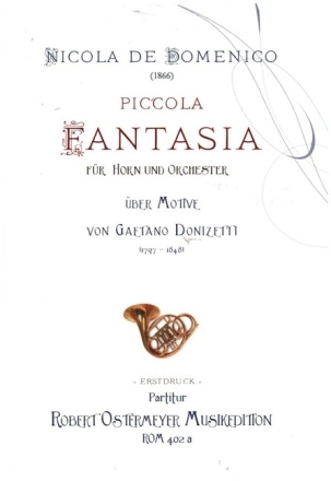 Piccola Fantasia f�r Horn und Orchester Partitur