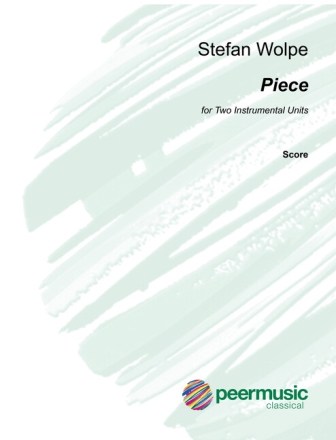 Piece for 2 instrumental units score