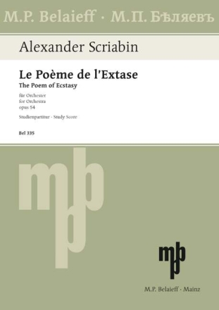 Poeme de l'extase op. 54 f�r Orchester Studienpartitur