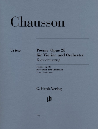 Po�me op.25 f�r Violine und Orchester f�r Violine und Klavier