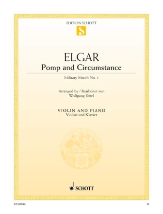 Pomp and Circumstance op.39,1 f�r Violine und Klavier