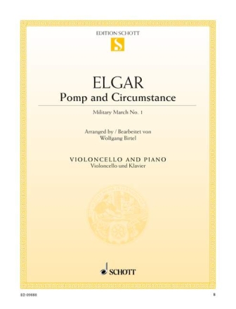 Pomp and Circumstance op.39,1 f�r Violoncello und Klavier