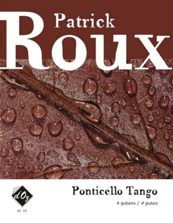 Ponticello Tango pour 4 guitares partition et parties