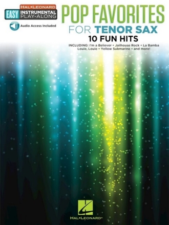 Pop Favourites (+Online Audio) for tenor saxophone