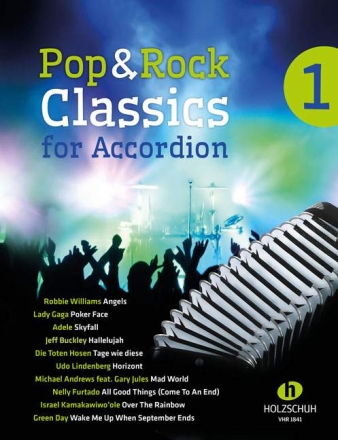 Pop und Rock Classics Band 1 f�r Akkordeon (mit Texten und Akkorden)