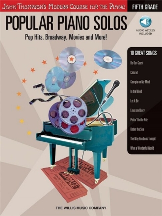 Popular Piano Solos Vol.5 +Online Audio Access Pop Hits, Broadway, Movies and More John Thompsons Modern Course for the Piano