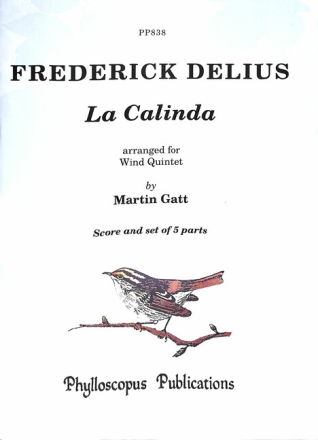 PP838 La calinda for flute, oboe, clarinet, horn and bassoon score and parts