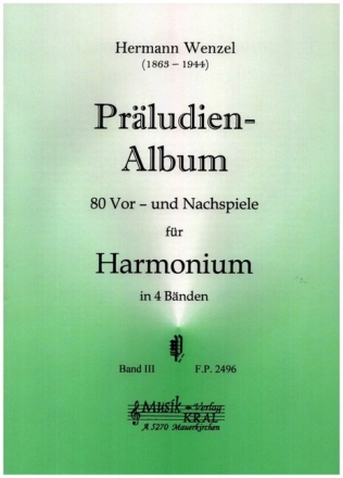 Pr�ludien-Album Band 3 80 Vor- und Nachspiele f�r Harmonium