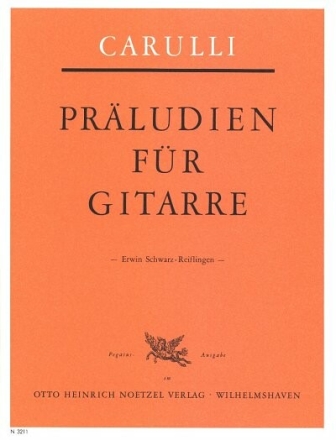 Pr�ludien zur Bildung des Anschlages f�r Gitarre