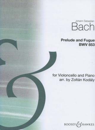 Pr�ludium und Fuge BWV 853 f�r Violoncello und Klavier