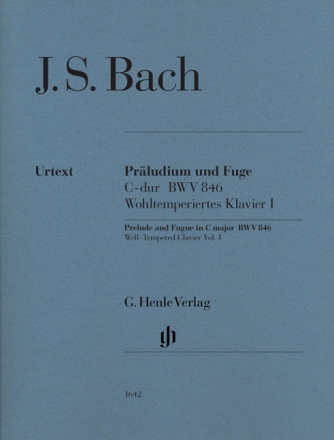 Pr�ludium und Fuge C-Dur BWV846 f�r Klavier (ohne Fingersatz)