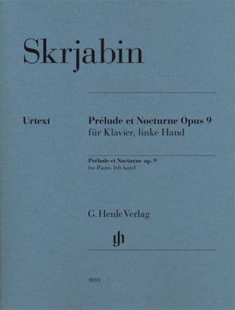 Pr�lude et Nocturne op.9 f�r Klavier (linke Hand)
