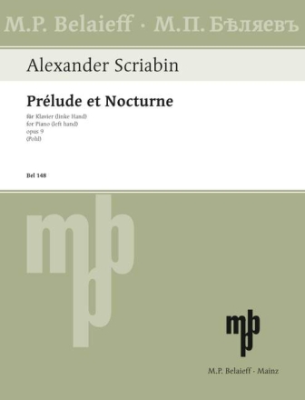 Prelude et Nocturne op.9 f�r Klavier linke Hand