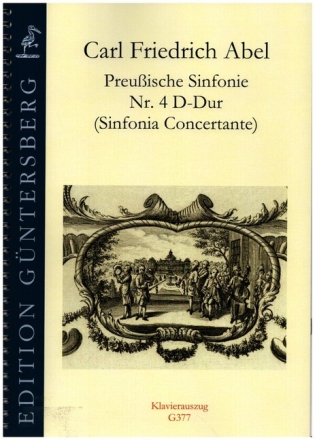 Preu�ische Sinfonie Nr.4 D-Dur (Sinfonia Concertante) f�r 2 Oboen, 2 H�rner, 2 Violinen, Viola und Bc Klavierauszug
