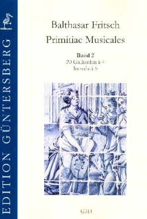 Primitiae musicales Band 2 f�r Consort-Ensemble (SATB) Partitur und Stimmen