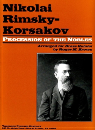 Procession of the Nobles for 2 trumpets, horn in F, trombone and tuba score and parts