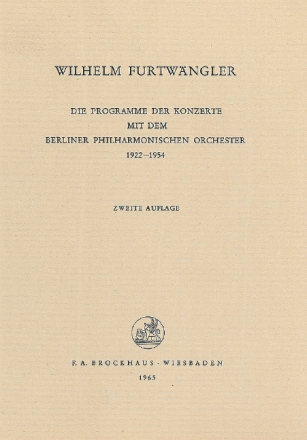 Programme der Konzerte mit dem Berliner Philharmonischen Orchester 192