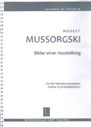 Promenade aus Bilder einer Ausstellung f�r flexibles Ensemble Partitur und Stimmen
