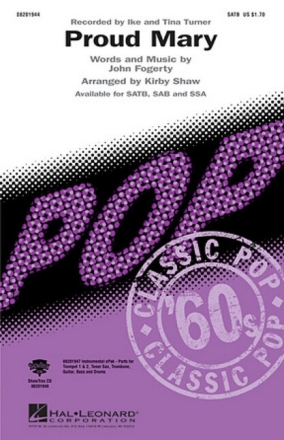 Proud Mary for female chorus (SSA) and piano,  score