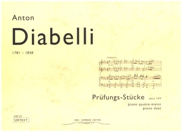 Pr�fungs-St�cke op.189 f�r Klavier 4-h�ndig Urtext