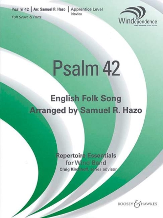 Psalm 42 f�r Blasorchester und Streicher (ad libitum) Partitur und Stimmen