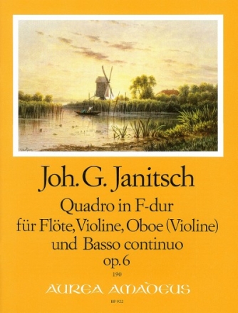 Quadro F-Dur op.6 f�r Fl�te, Violine, Oboe (Violine) und Bc