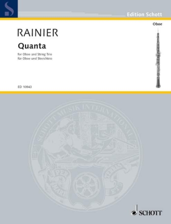 Quanta f�r Oboe und Streichtrio Partitur und Stimmen