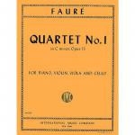 Quartet c minor no.1 op.15. for violin, viola, cello and piano