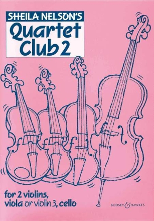Quartet Club Vol. 2 f�r 2 Violinen, Viola (Violine) und Violoncello Partitur und Stimmen