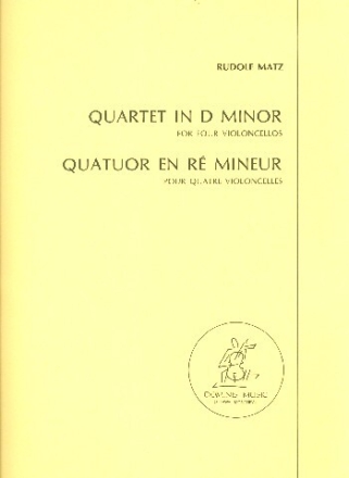Quartet d minor for 4 violoncelli parts