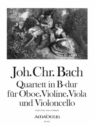 Quartett B-Dur f�r Oboe und Streichtrio Partitur und Stimmen