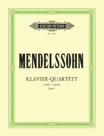 Quartett c-Moll op.1 f�r Klavier und Streichtrio