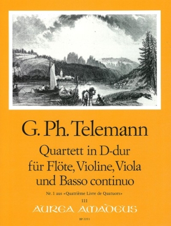 Quartett D-Dur f�r Fl�te, Violine, Viola und Bc