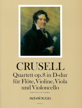Quartett D-Dur op.8 f�r Fl�te und Streichtrio Partitur und Stimmen