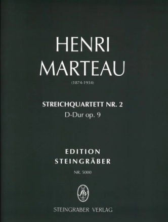 Quartett D-Dur op.9,2 f�r 2 Violinen, Viola und Violoncello Partitur und Stimmen
