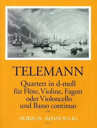 Quartett d-Moll f�r Fl�te, Violine, Fagott (Violoncello) und Bc P�uler, Bernhard,  Ed