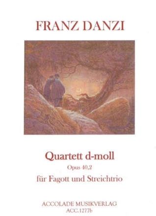 Quartett d-Moll op.40,2 f�r Fagott, Violine, Viola und Violoncello Partitur und Stimmen