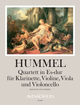 Quartett Es-Dur f�r Klarinette, Violine, Viola und Violoncello Partitur und Stimmen
